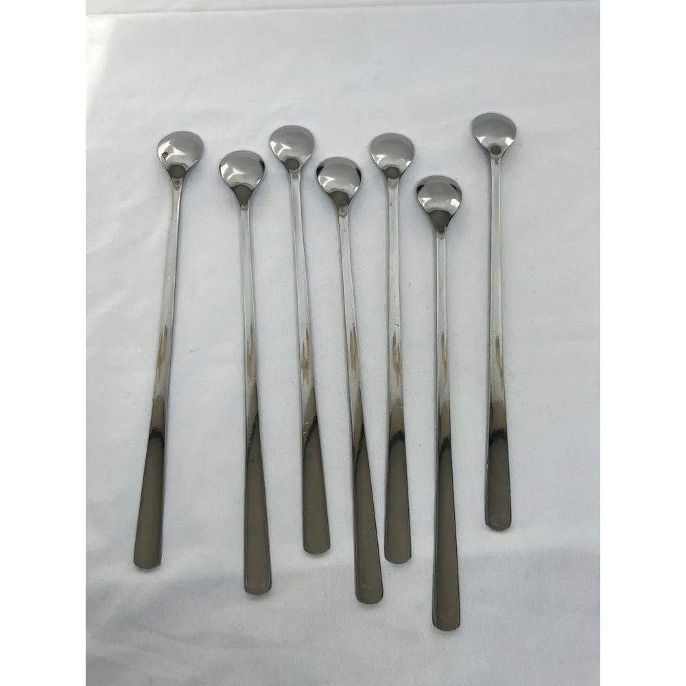 10.5-Inch Stainless Steel Spoons- Ice Tea Spoons-Ice Cream Spoon- Mixed Drinks‎